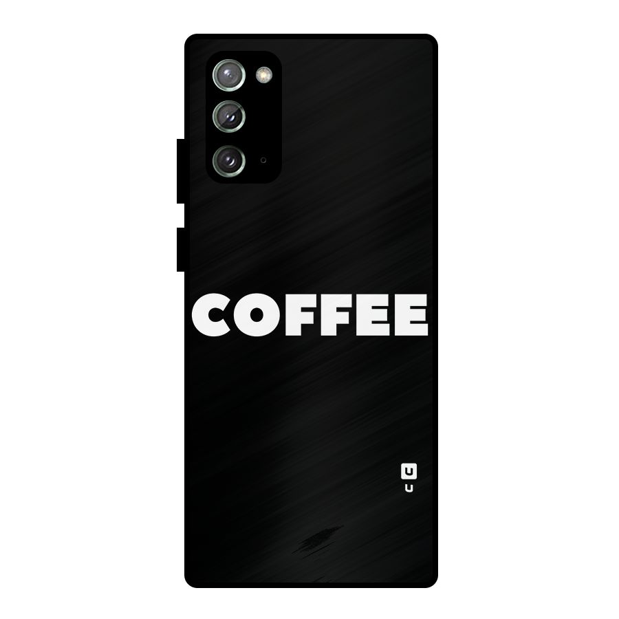 Simple Coffee Metal Back Case for Galaxy Note 20