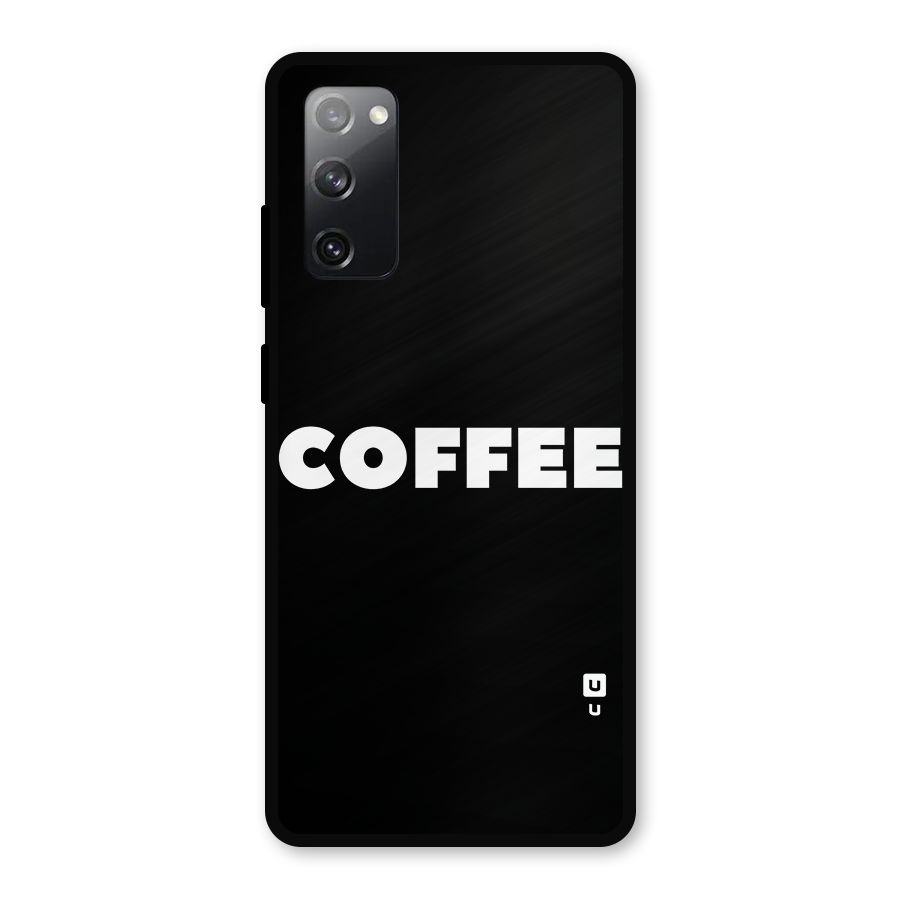 Simple Coffee Metal Back Case for Galaxy S20 FE 5G