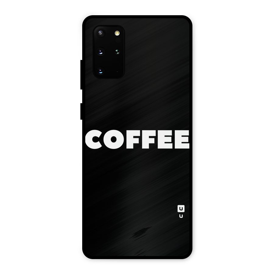 Simple Coffee Metal Back Case for Galaxy S20 Plus