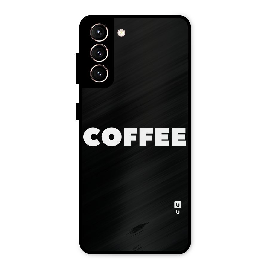 Simple Coffee Metal Back Case for Galaxy S21 5G