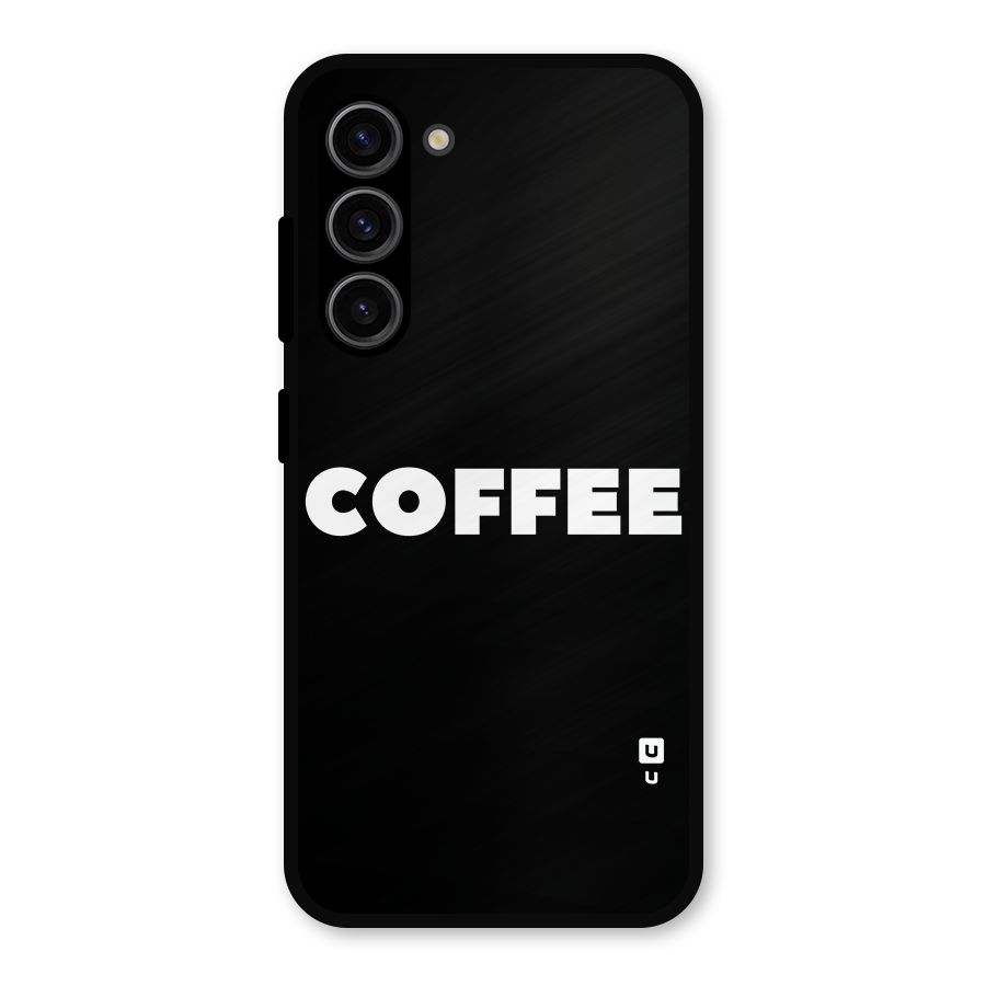 Simple Coffee Metal Back Case for Galaxy S23