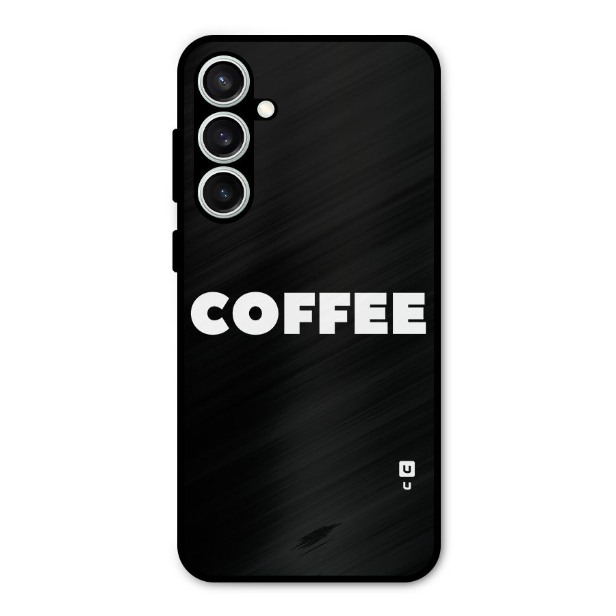 Simple Coffee Metal Back Case for Galaxy S23 FE
