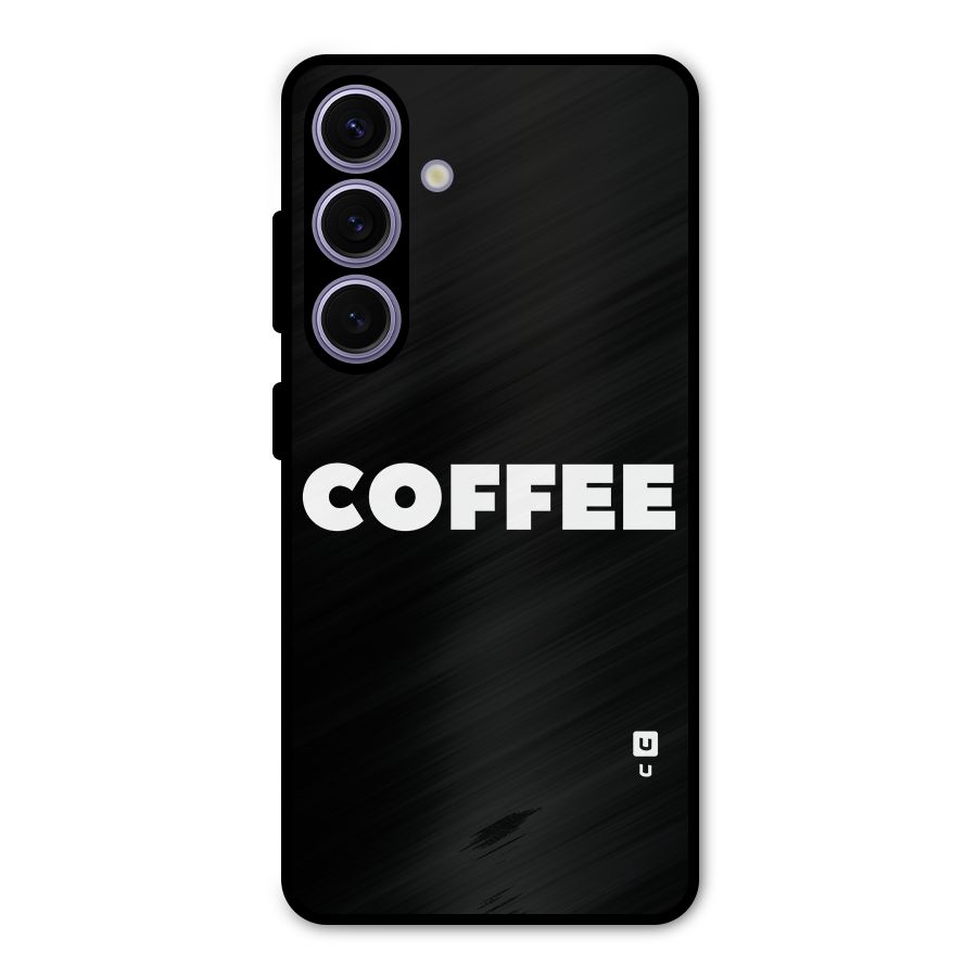 Simple Coffee Metal Back Case for Galaxy S24
