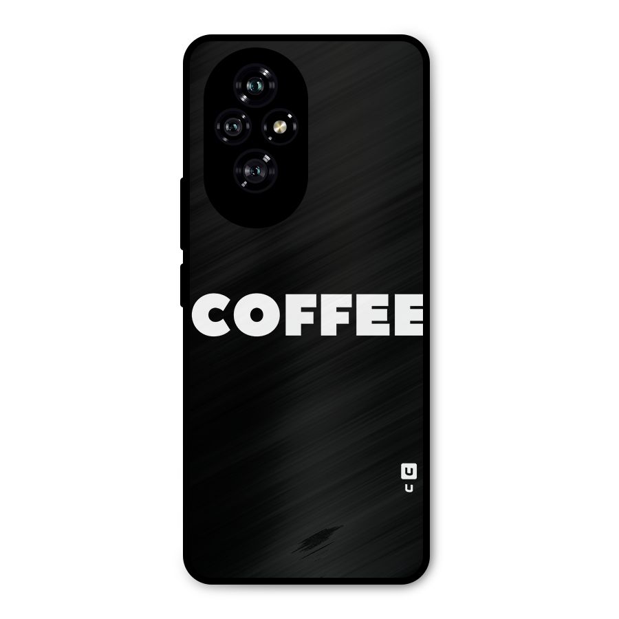 Simple Coffee Metal Back Case for Honor 200