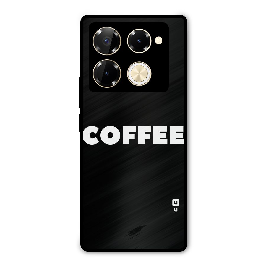 Simple Coffee Metal Back Case for Infinix Note 40 Pro