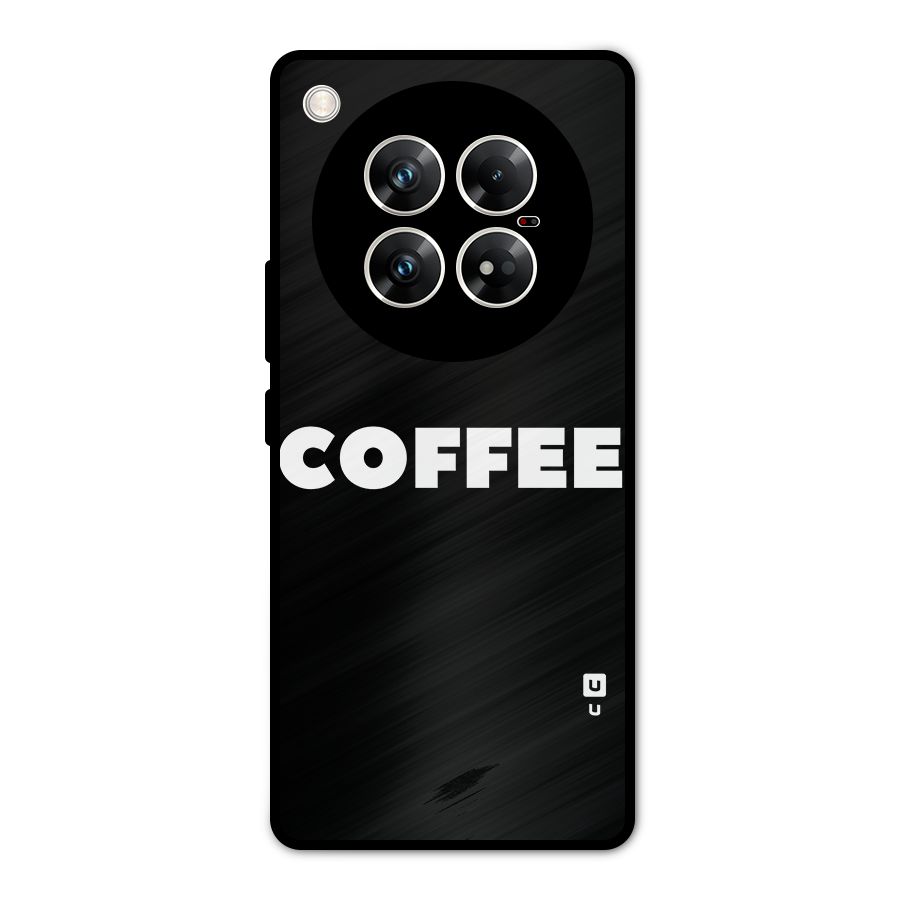 Simple Coffee Metal Back Case for Infinix Zero 40 5G