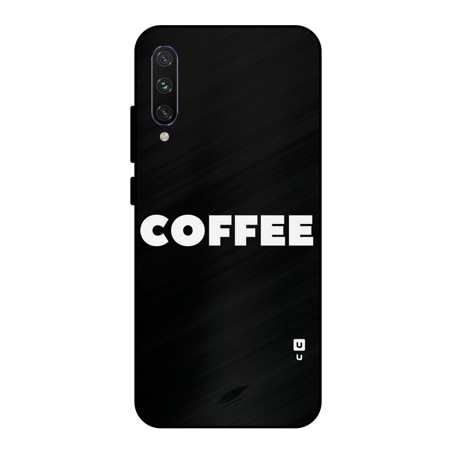Simple Coffee Metal Back Case for Mi A3