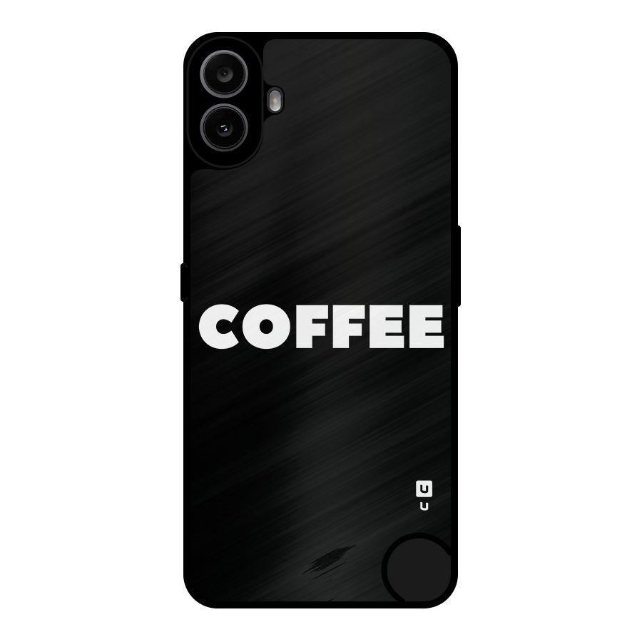 Simple Coffee Metal Back Case for Nothing CMF Phone 1