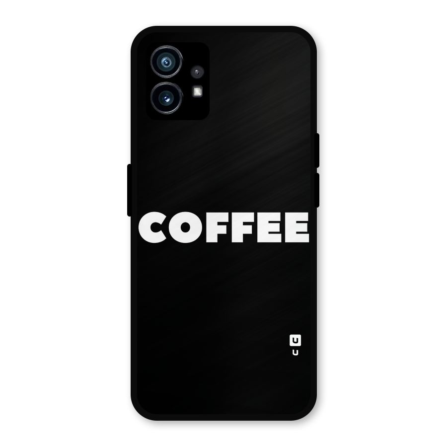 Simple Coffee Metal Back Case for Nothing Phone 1