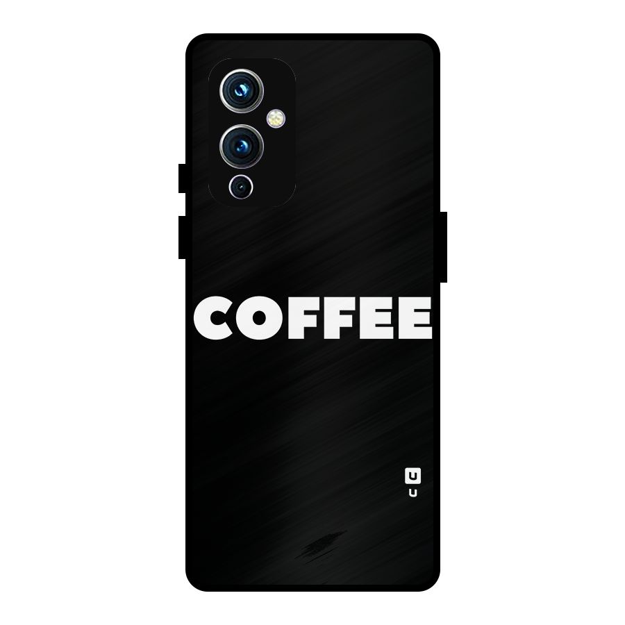 Simple Coffee Metal Back Case for OnePlus 9