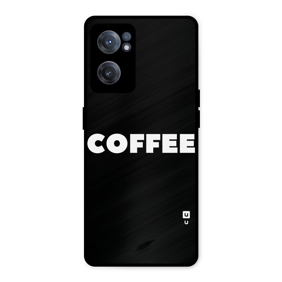 Simple Coffee Metal Back Case for OnePlus Nord CE 2 5G