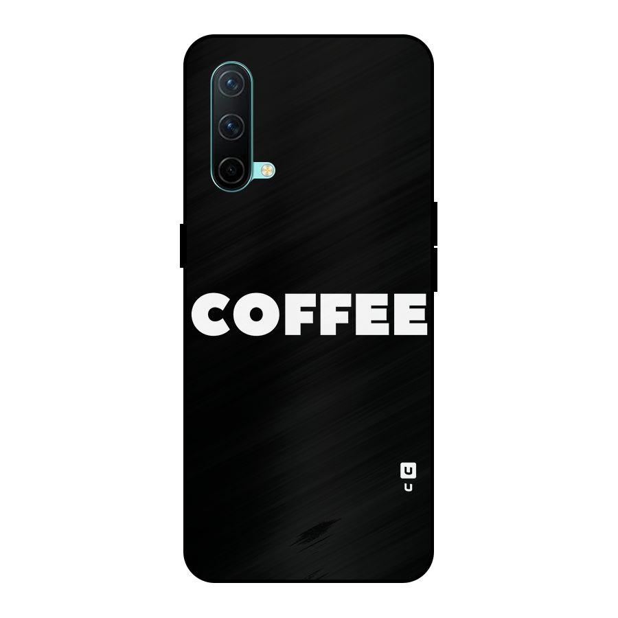 Simple Coffee Metal Back Case for OnePlus Nord CE 5G