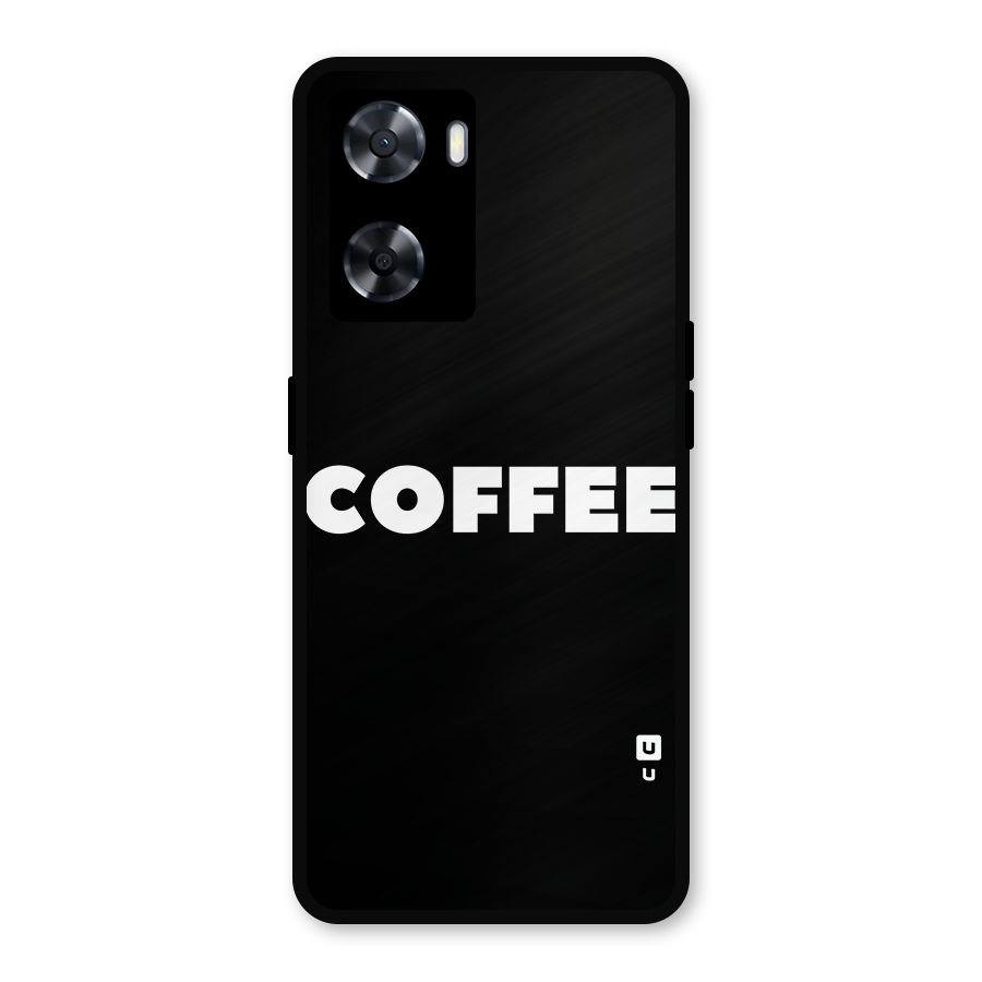 Simple Coffee Metal Back Case for OnePlus Nord N20 SE