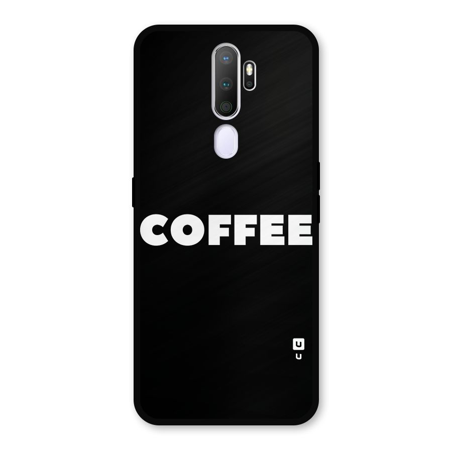 Simple Coffee Metal Back Case for Oppo A9 (2020)