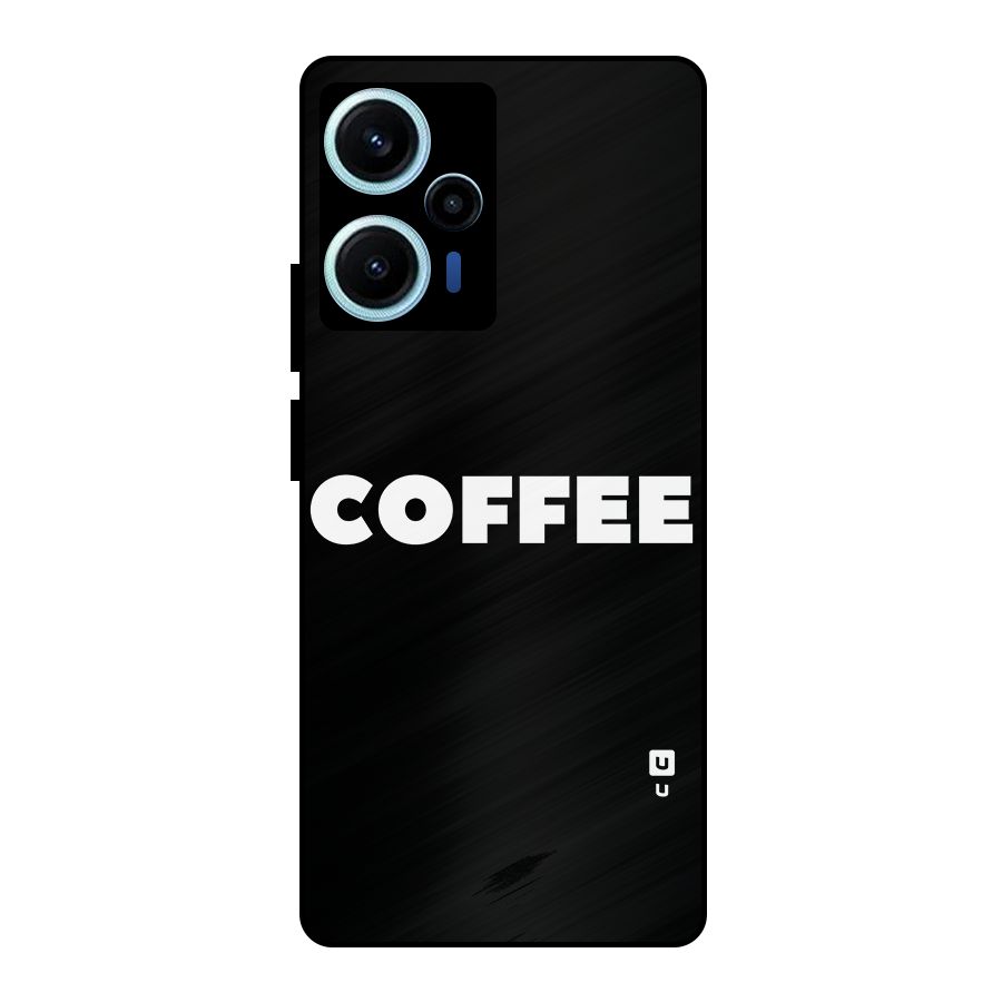 Simple Coffee Metal Back Case for Poco F5