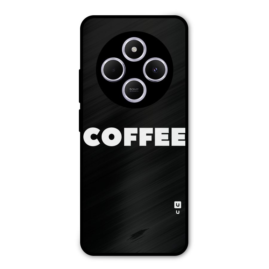 Simple Coffee Metal Back Case for Poco M7