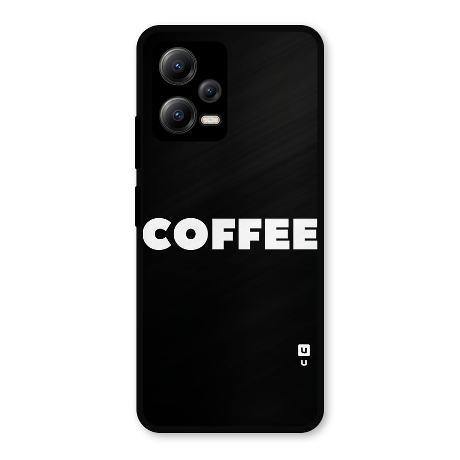 Simple Coffee Metal Back Case for Poco X5