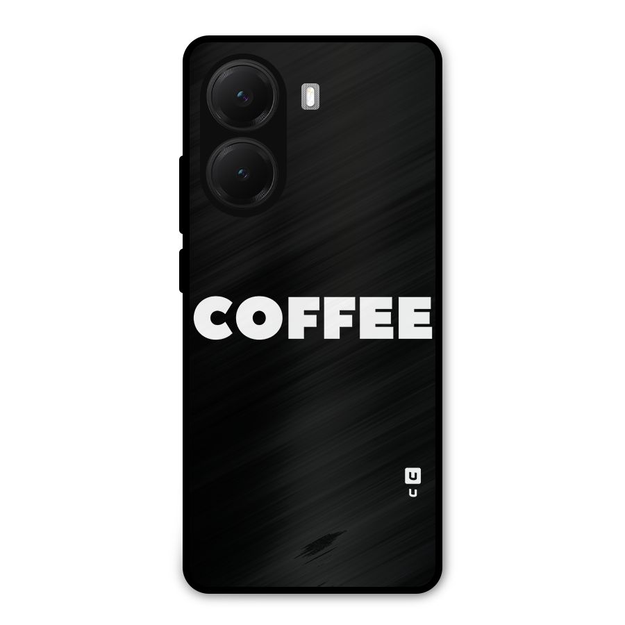Simple Coffee Metal Back Case for Poco X7 Pro