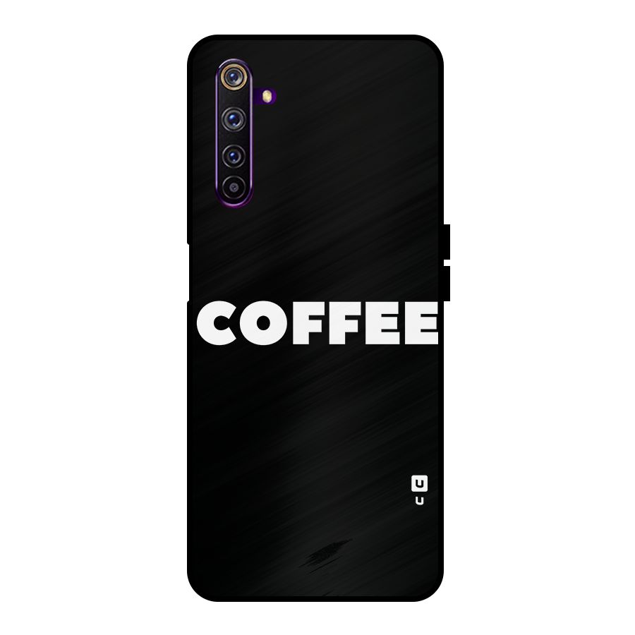 Simple Coffee Metal Back Case for Realme 6 Pro