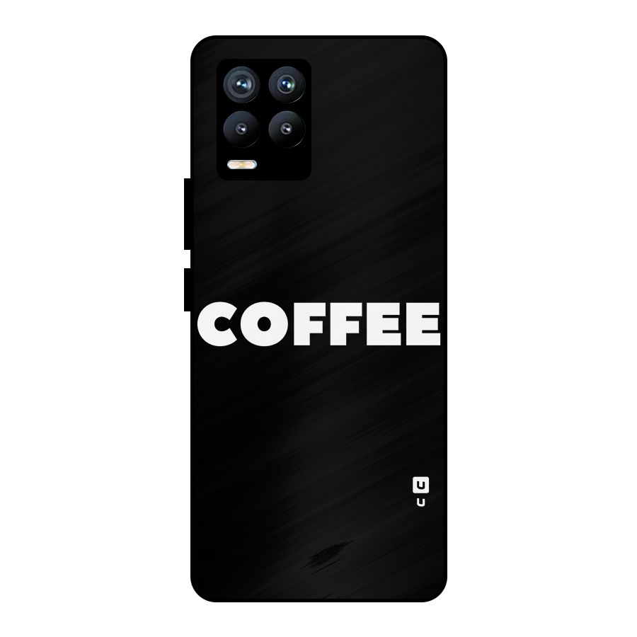 Simple Coffee Metal Back Case for Realme 8 Pro