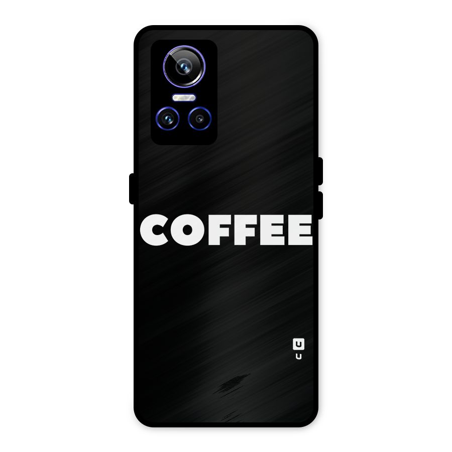 Simple Coffee Metal Back Case for Realme GT Neo 3