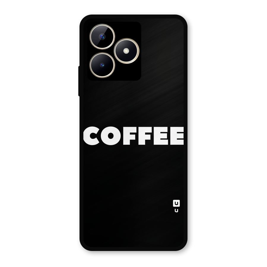 Simple Coffee Metal Back Case for Realme Narzo N53