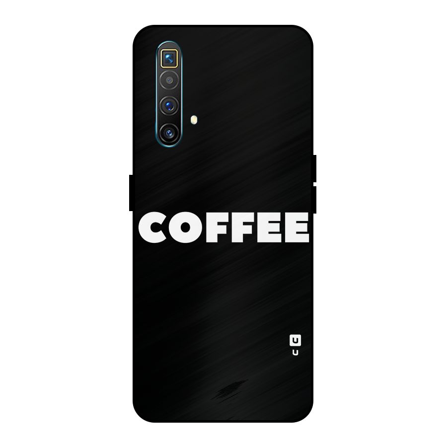 Simple Coffee Metal Back Case for Realme X3 SuperZoom
