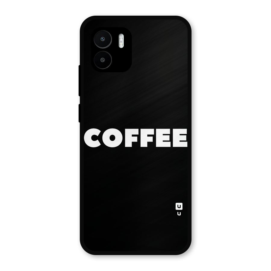 Simple Coffee Metal Back Case for Redmi A2