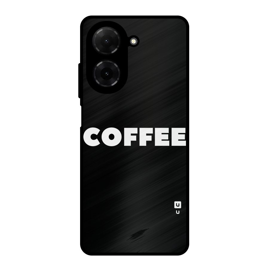 Simple Coffee Metal Back Case for Redmi A5 4G
