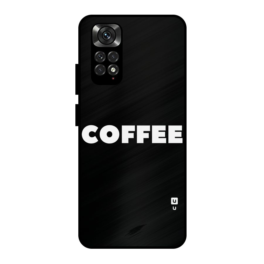 Simple Coffee Metal Back Case for Redmi Note 11 Pro Plus 5G