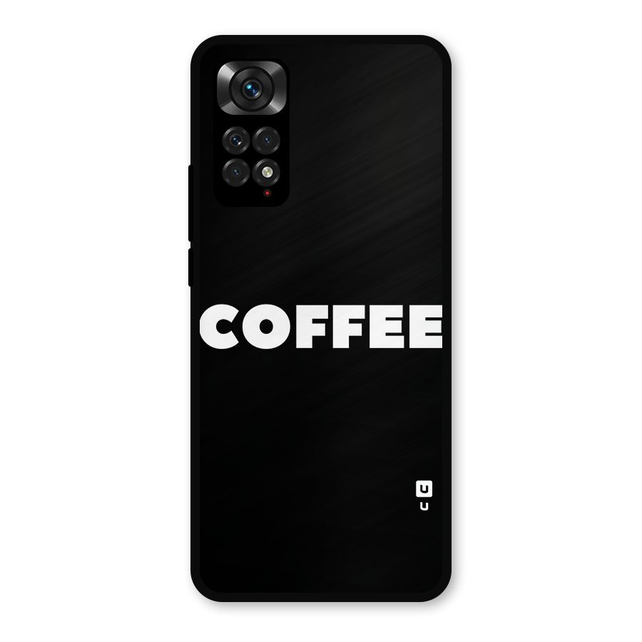 Simple Coffee Metal Back Case for Redmi Note 11s