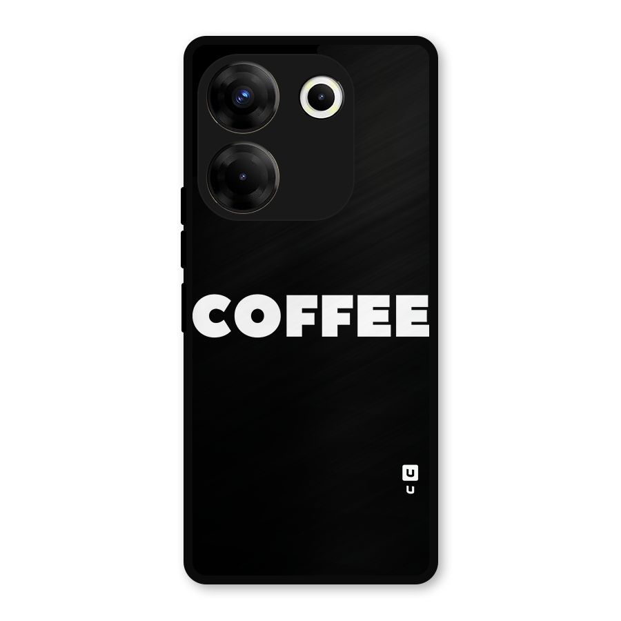 Simple Coffee Metal Back Case for Tecno Camon 20