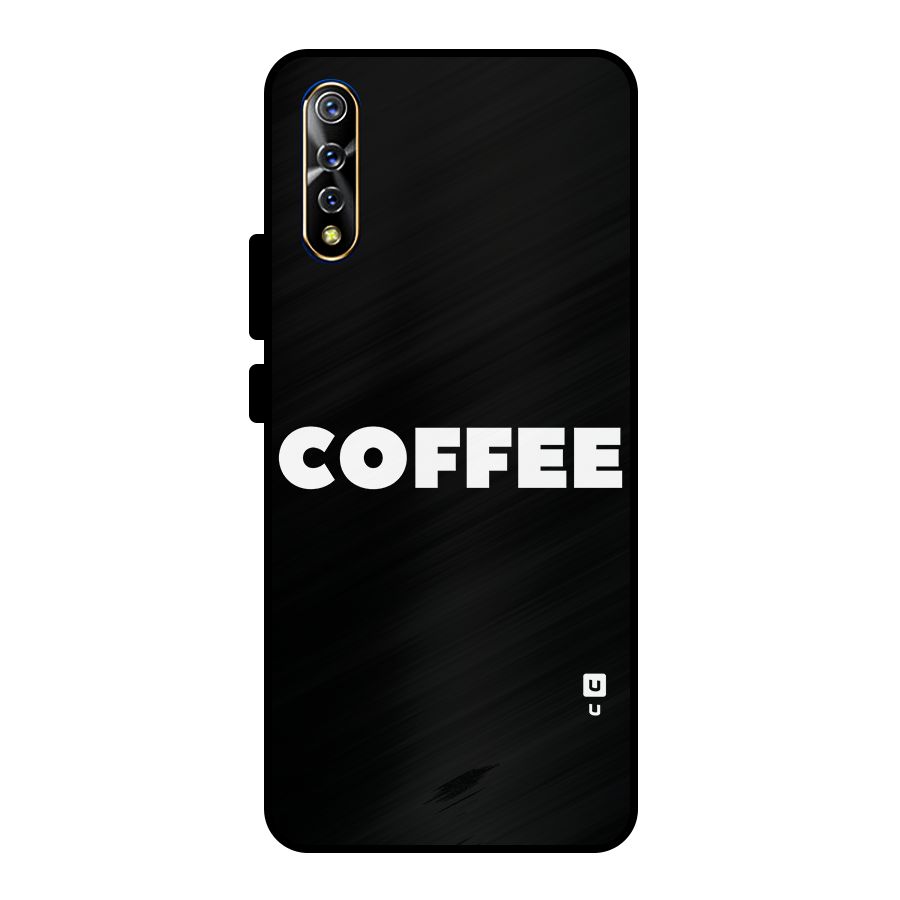 Simple Coffee Metal Back Case for Vivo S1