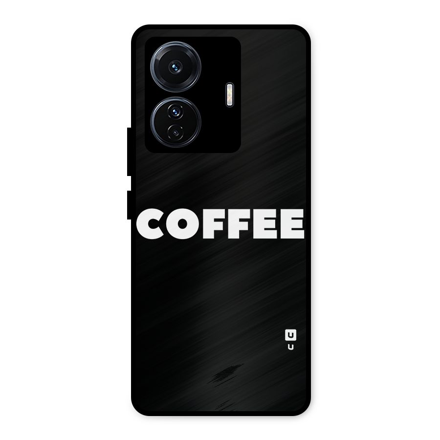 Simple Coffee Metal Back Case for Vivo T1 Pro