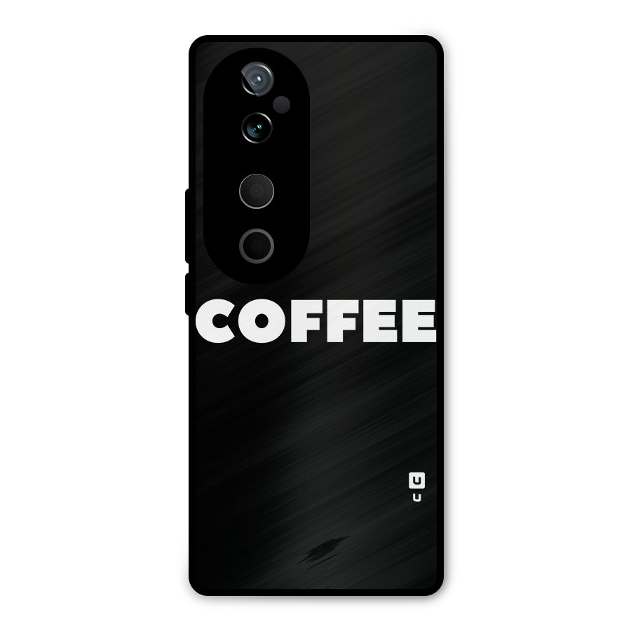 Simple Coffee Metal Back Case for Vivo T3 Ultra