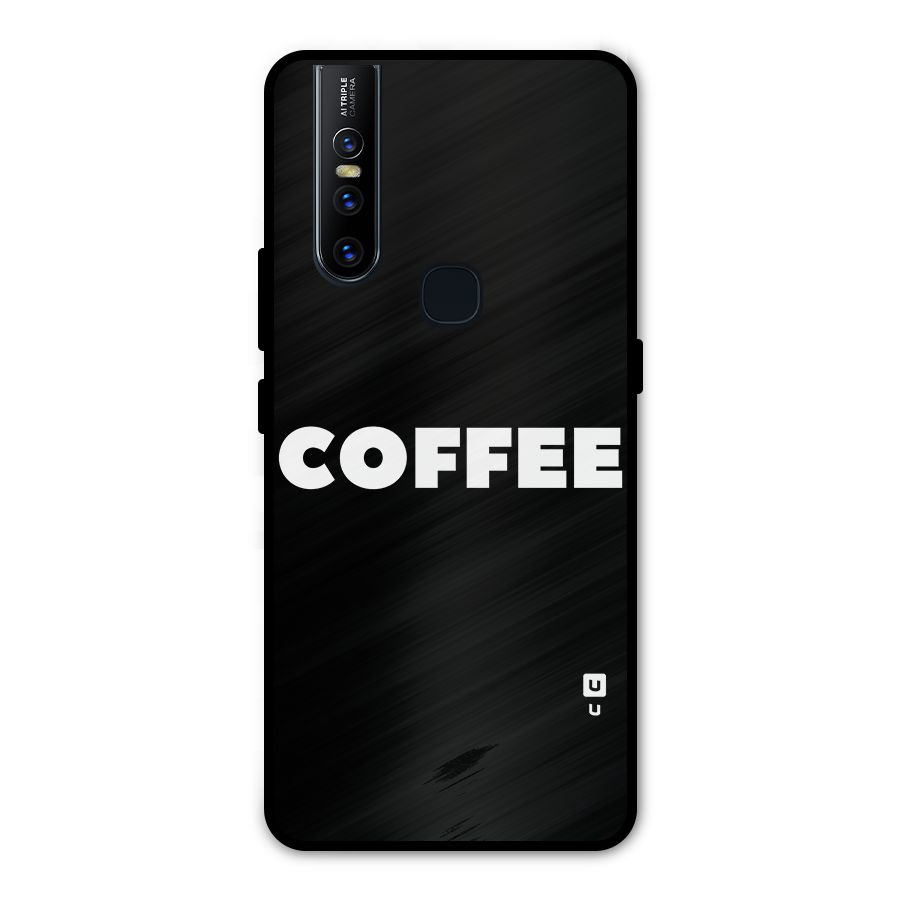 Simple Coffee Metal Back Case for Vivo V15