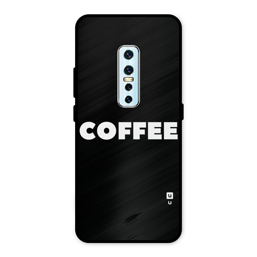Simple Coffee Metal Back Case for Vivo V17 Pro