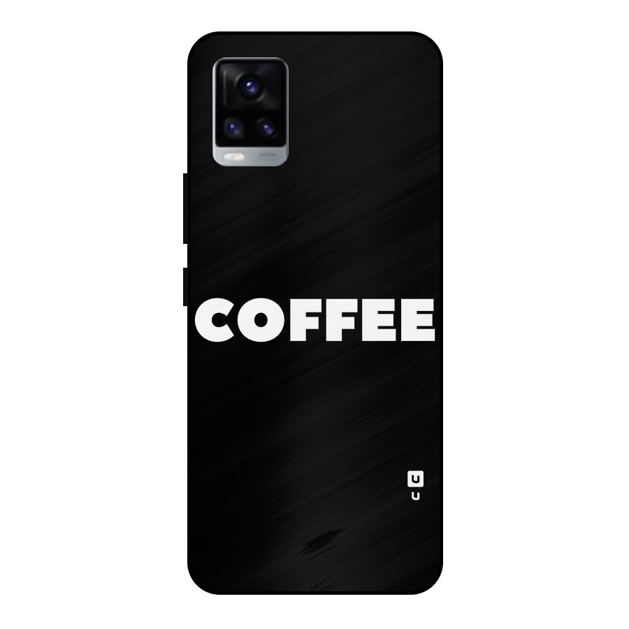 Simple Coffee Metal Back Case for Vivo V20 2021