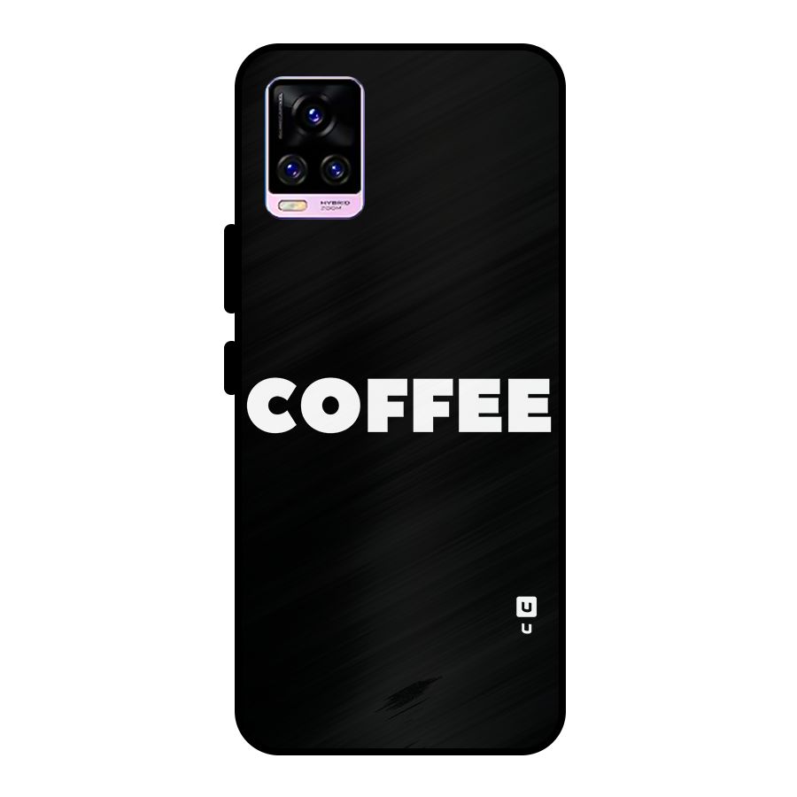 Simple Coffee Metal Back Case for Vivo V20 Pro
