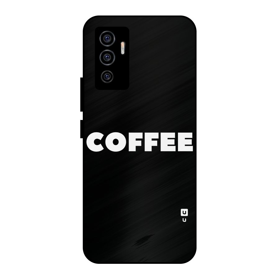 Simple Coffee Metal Back Case for Vivo V23e