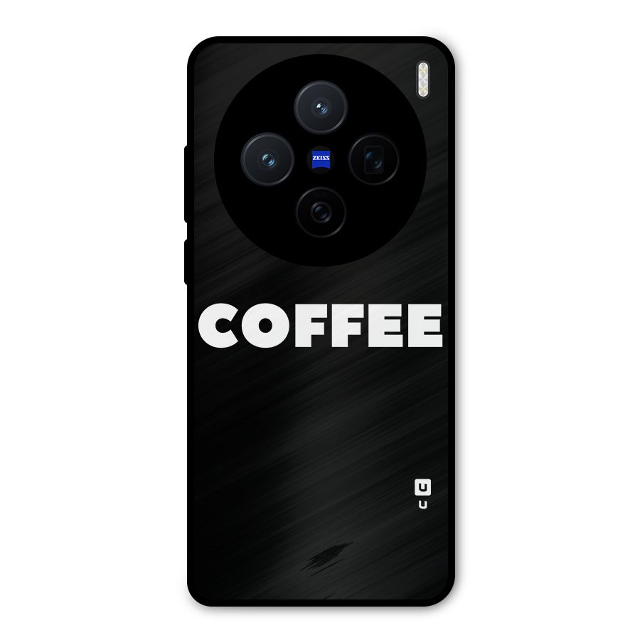Simple Coffee Metal Back Case for Vivo X200