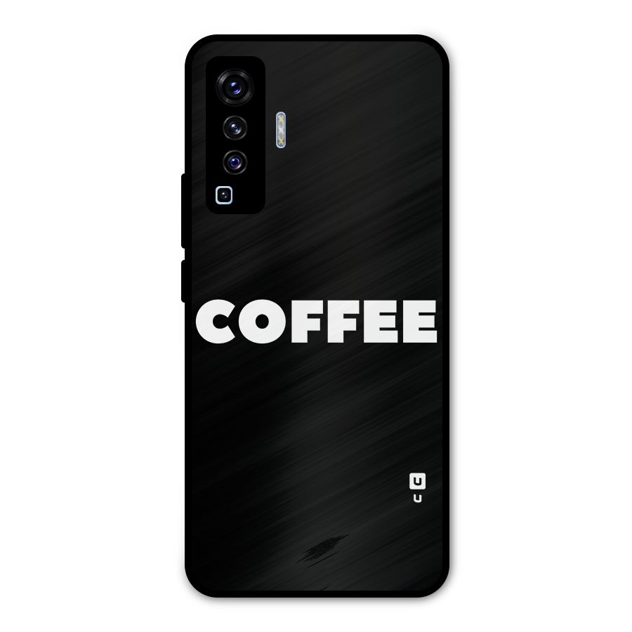 Simple Coffee Metal Back Case for Vivo X50