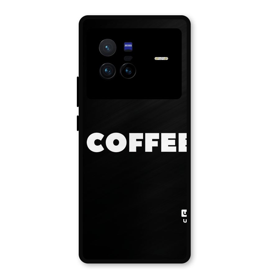 Simple Coffee Metal Back Case for Vivo X80