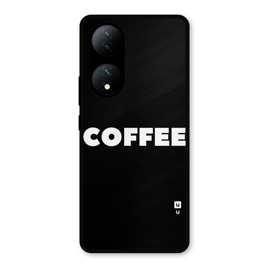 Simple Coffee Metal Back Case for Vivo Y100a