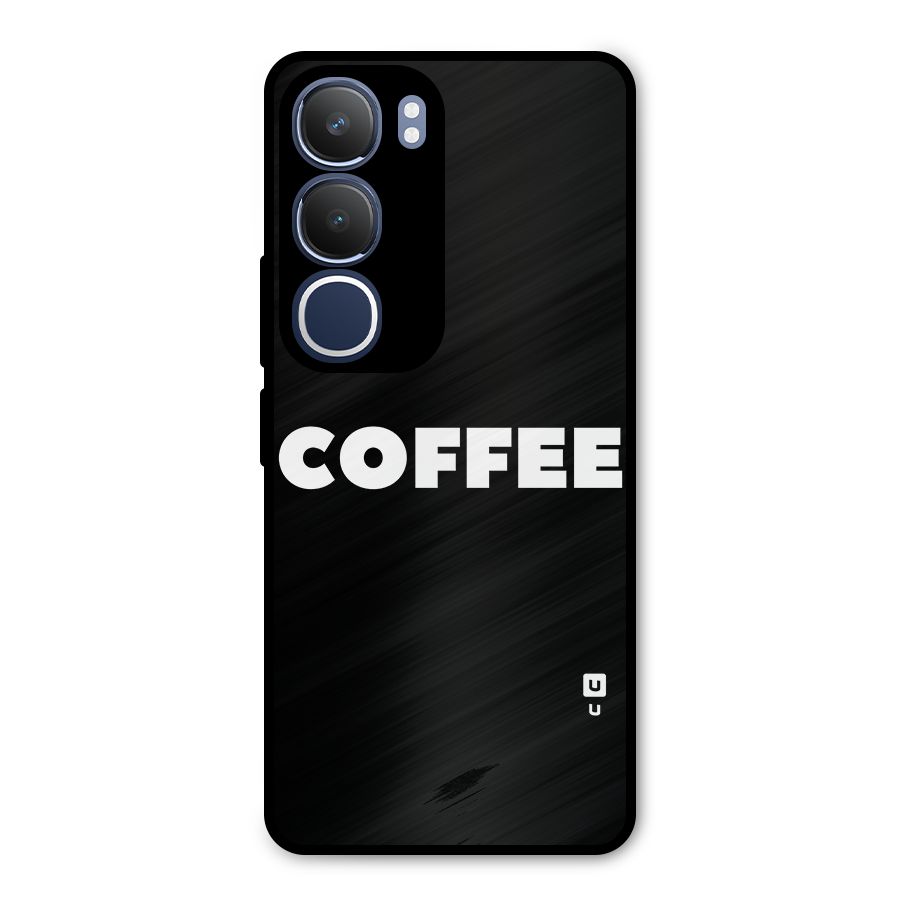 Simple Coffee Metal Back Case for Vivo Y29