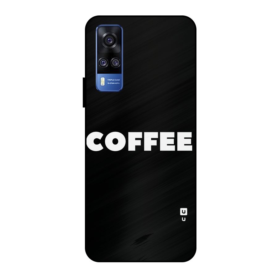 Simple Coffee Metal Back Case for Vivo Y51