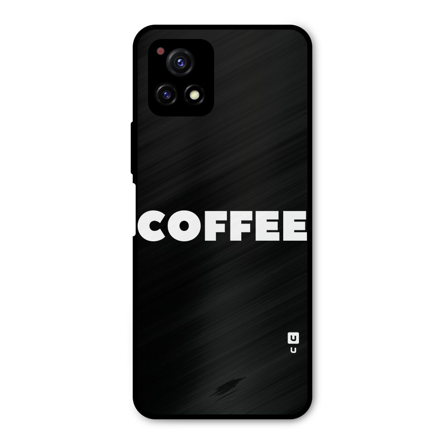 Simple Coffee Metal Back Case for Vivo Y72 5G