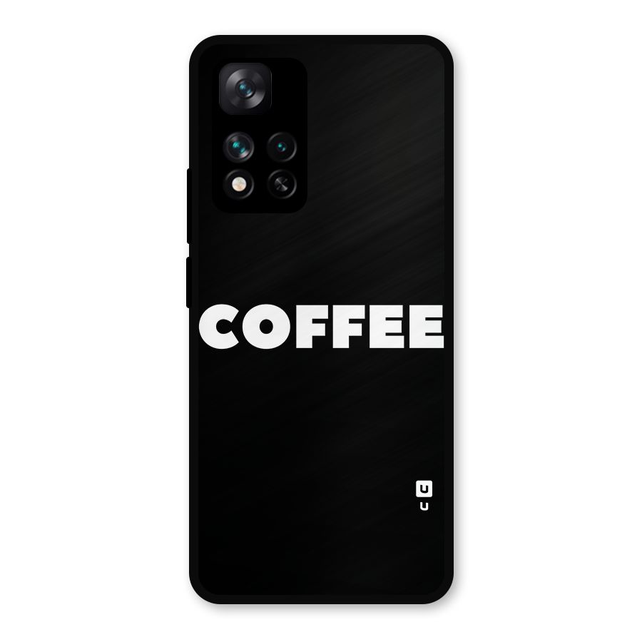 Simple Coffee Metal Back Case for Xiaomi 11i Hypercharge 5G