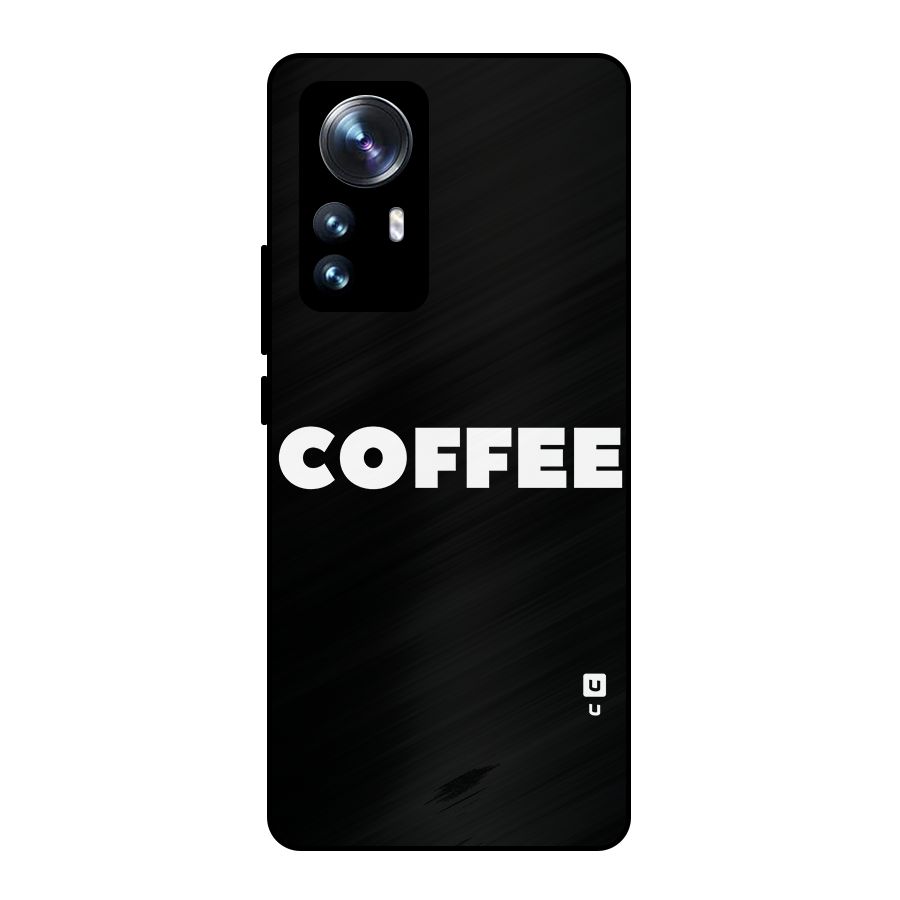 Simple Coffee Metal Back Case for Xiaomi 12 Pro