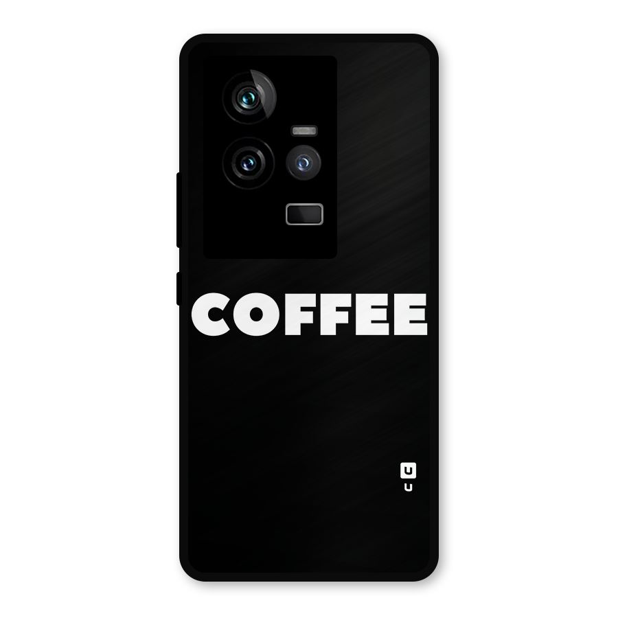 Simple Coffee Metal Back Case for iQOO 11 5G